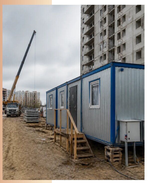 Аренда строительных вагончиков для рабочих в Мурманске